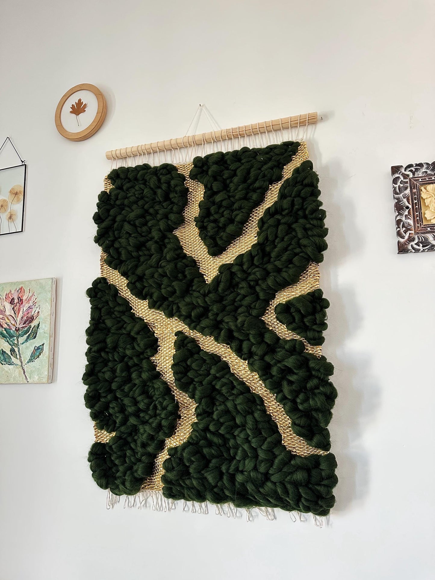 Broken Beauty – Kintsugi Inspired Woven Wall Tapestry