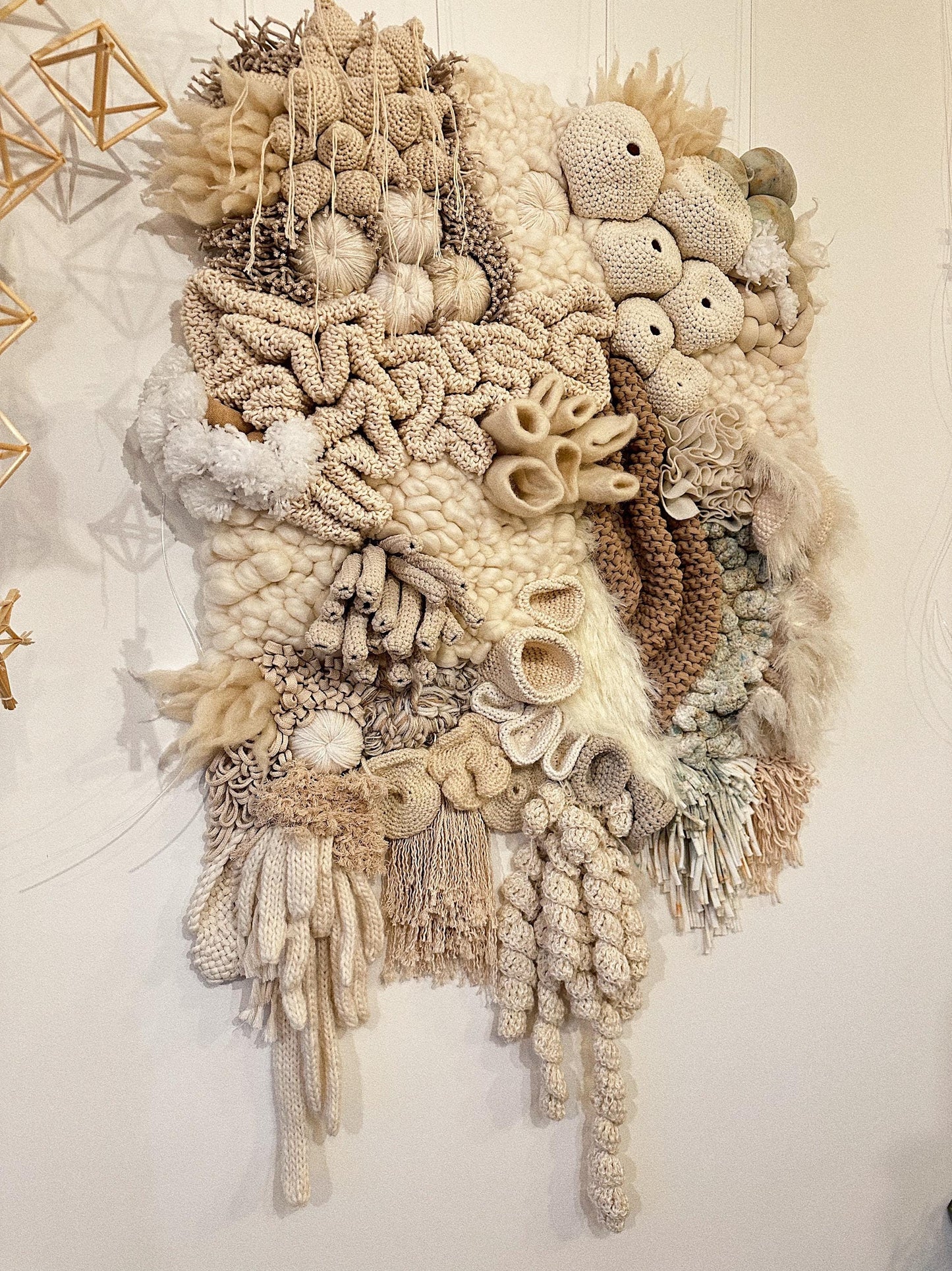 Macramé Wall Art – Coral Reef Inspired Fiber Tapestry