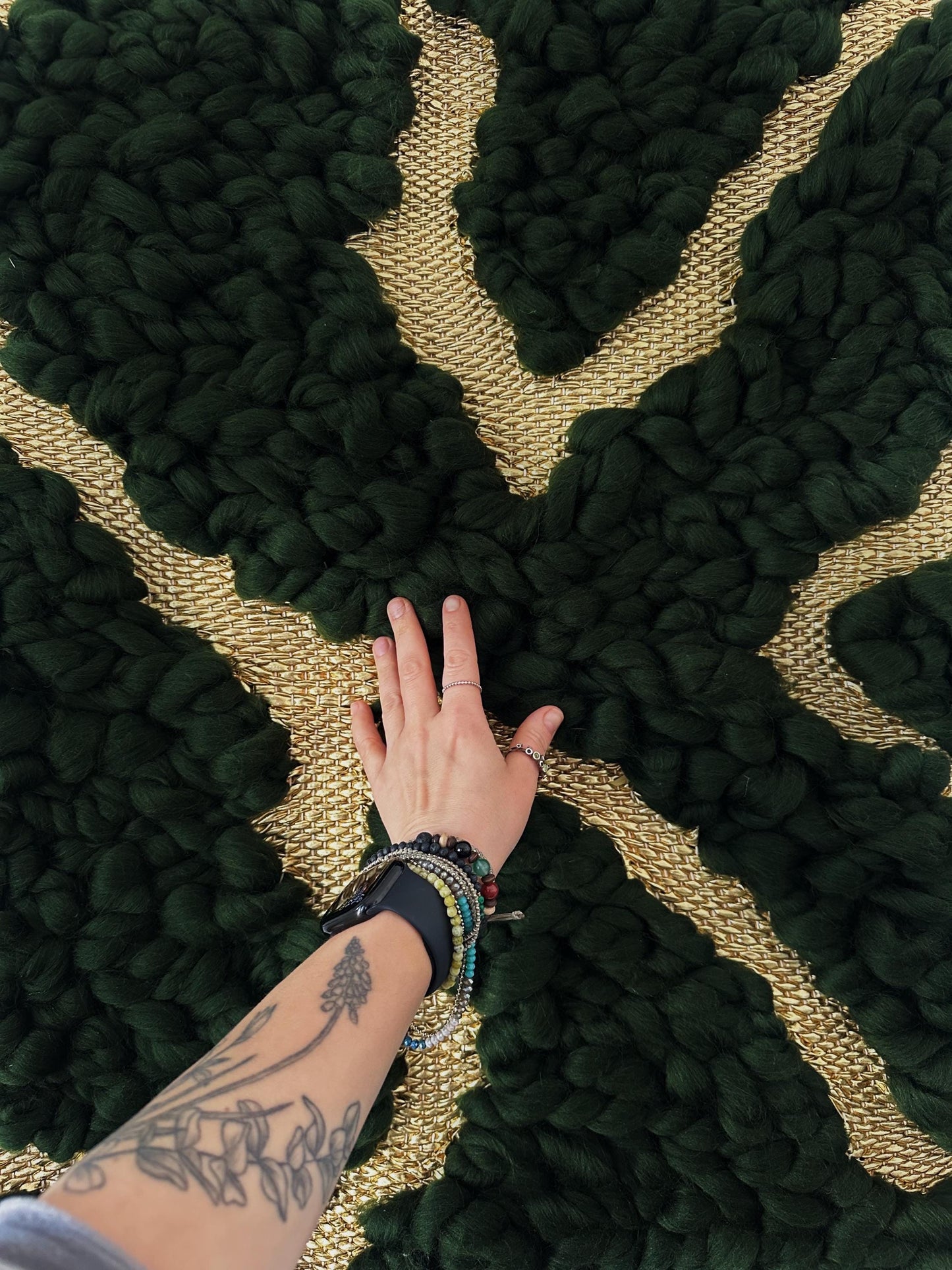 Broken Beauty – Kintsugi Inspired Woven Wall Tapestry