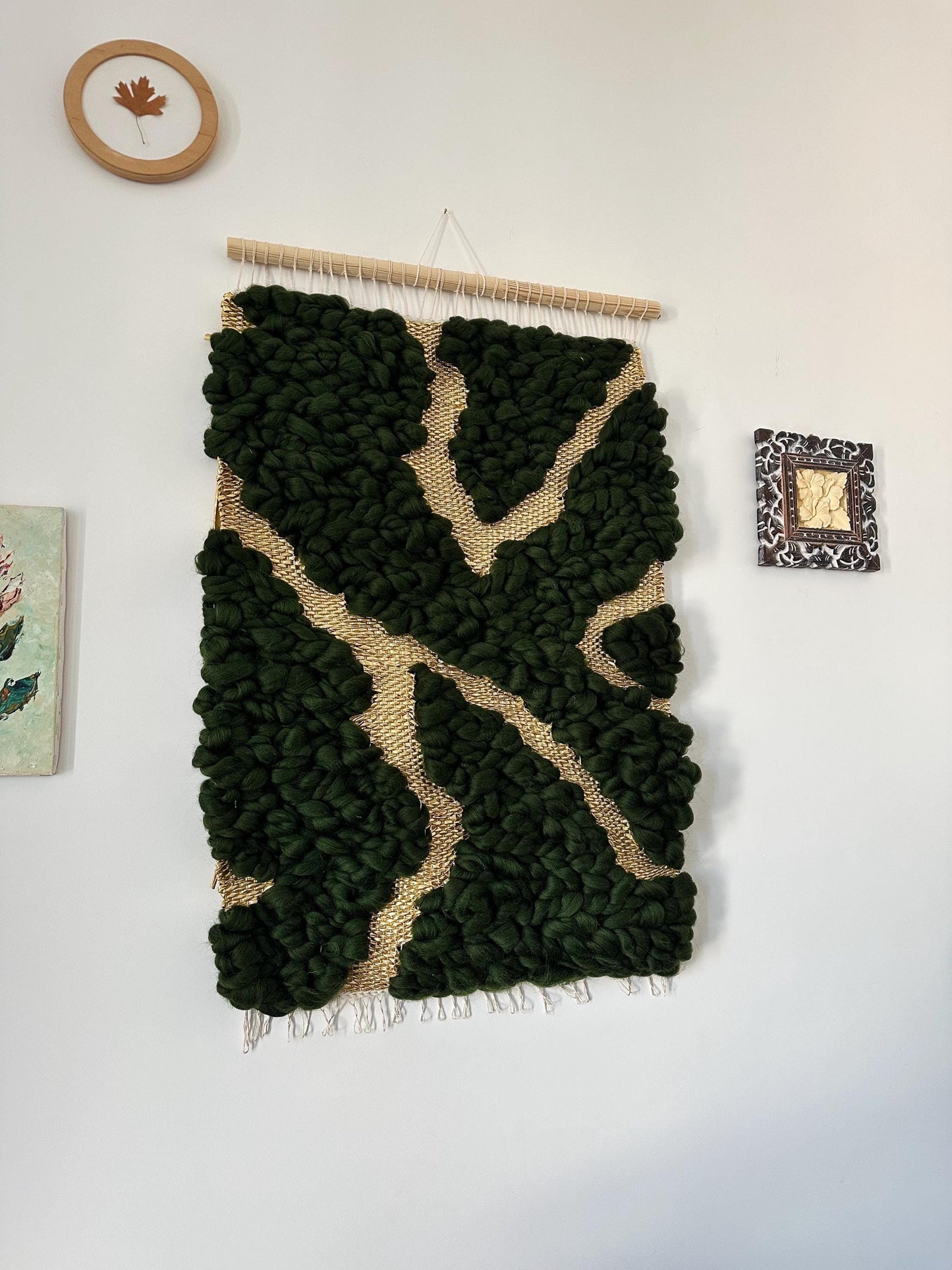 Broken Beauty – Kintsugi Inspired Woven Wall Tapestry