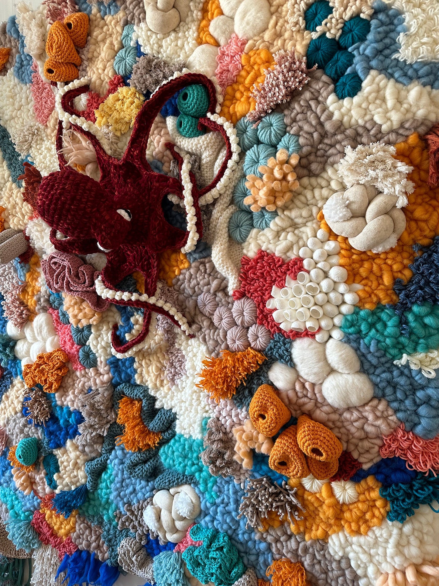 Custom Wall Hanging | Statement Fiber Art | Octopus Textile Decor