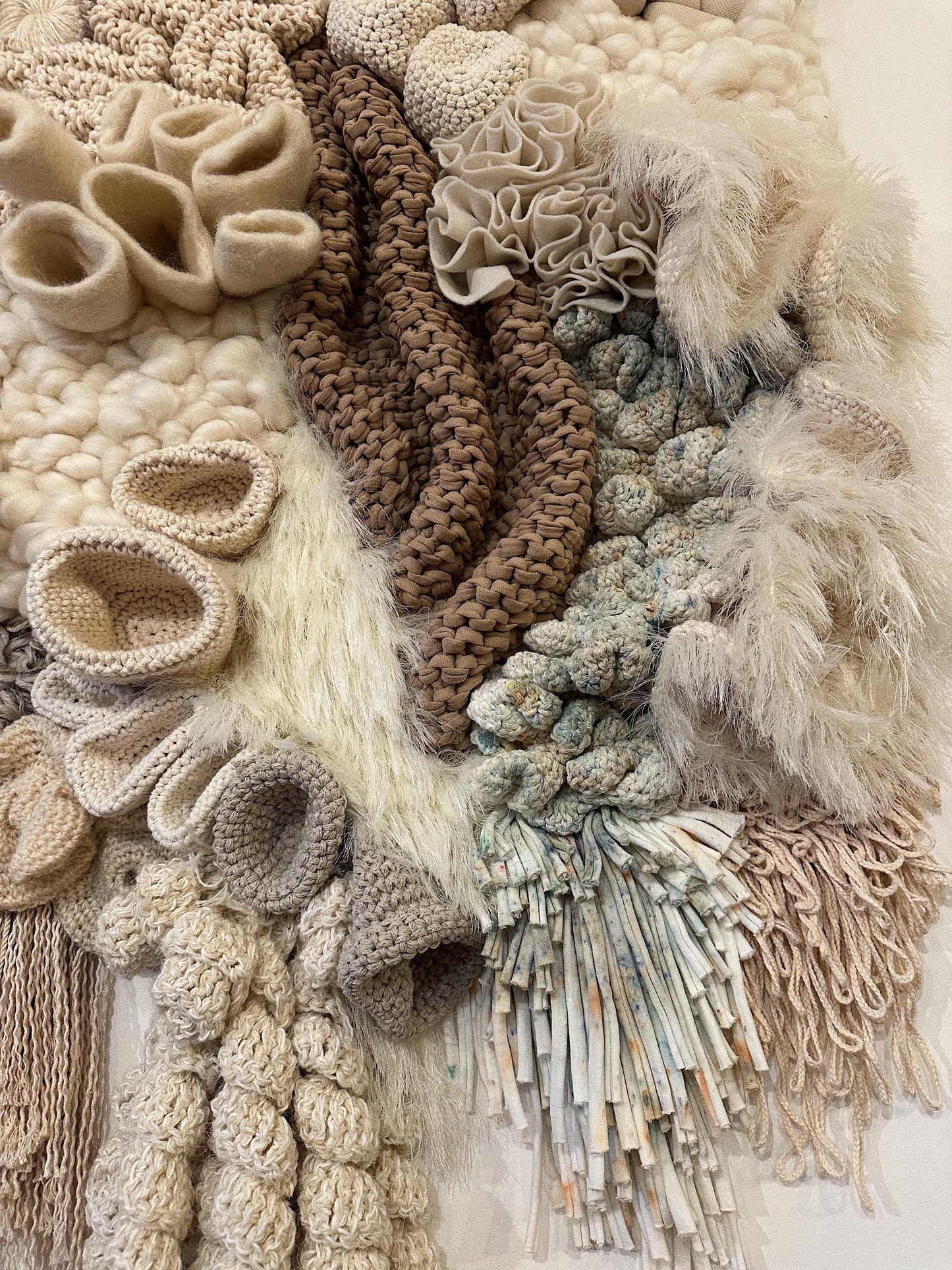 Macramé Wall Art – Coral Reef Inspired Fiber Tapestry