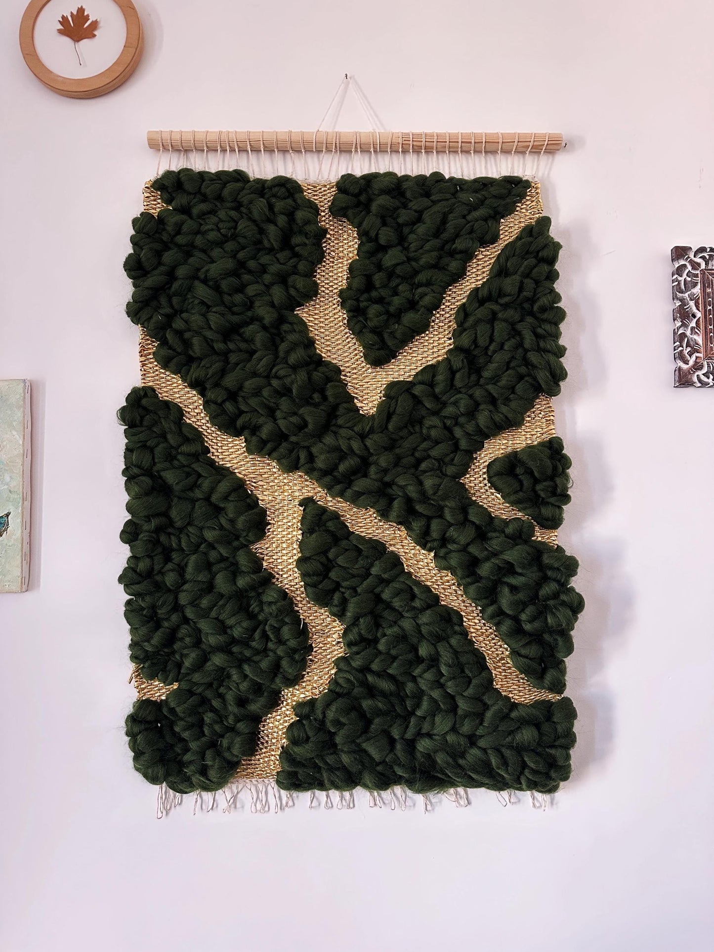 Broken Beauty – Kintsugi Inspired Woven Wall Tapestry