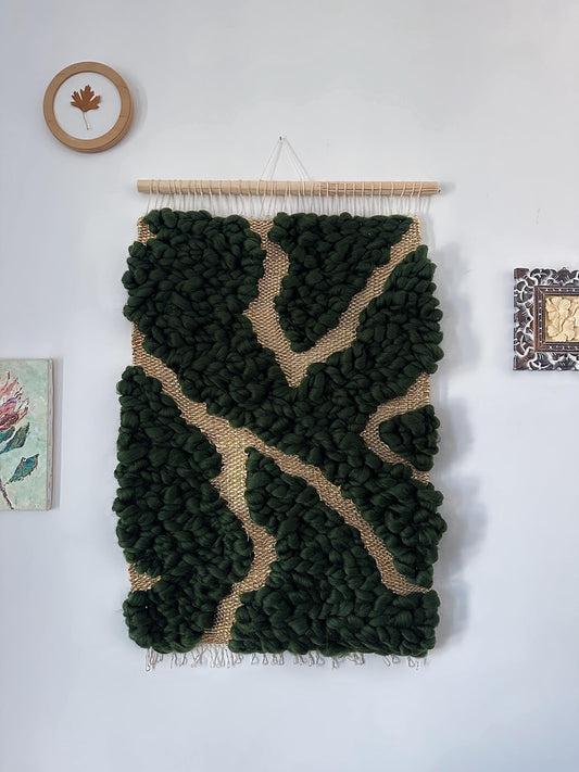 Broken Beauty – Kintsugi Inspired Woven Wall Tapestry