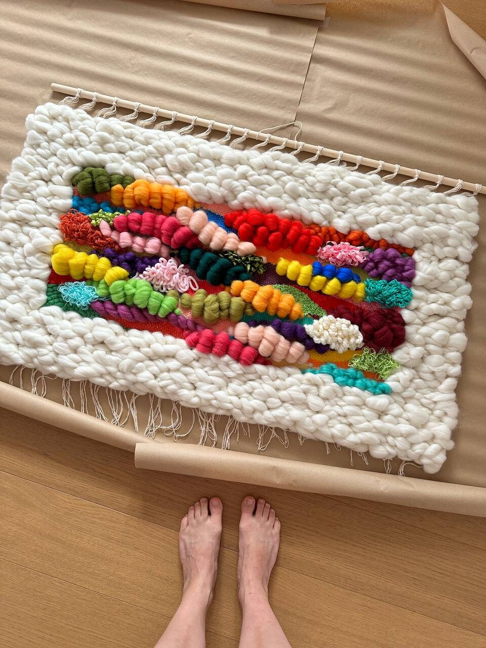 Handwoven Wall Hanging | Modern Textile Wall Art | Custom Fiber Art