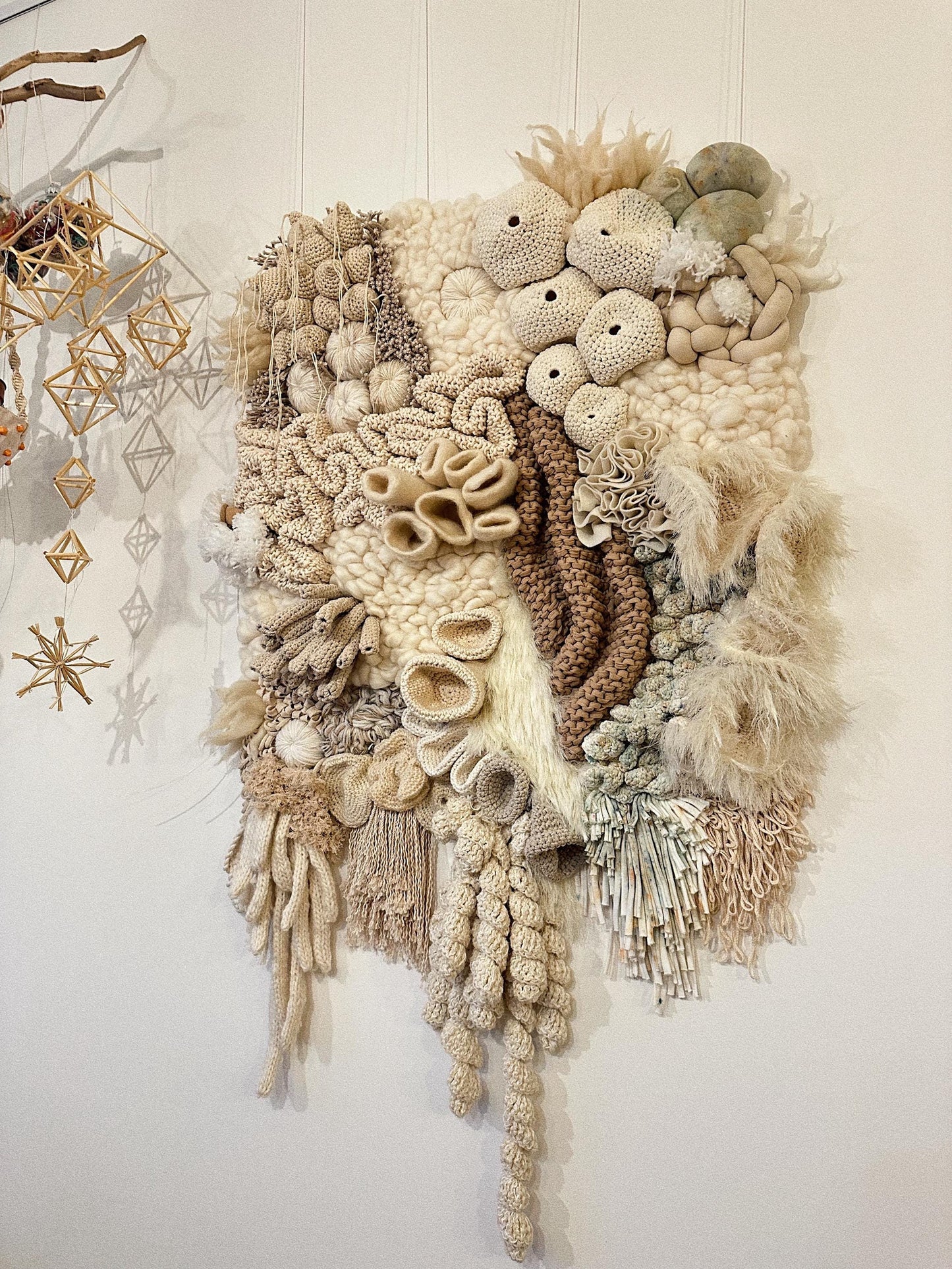 Macramé Wall Art – Coral Reef Inspired Fiber Tapestry