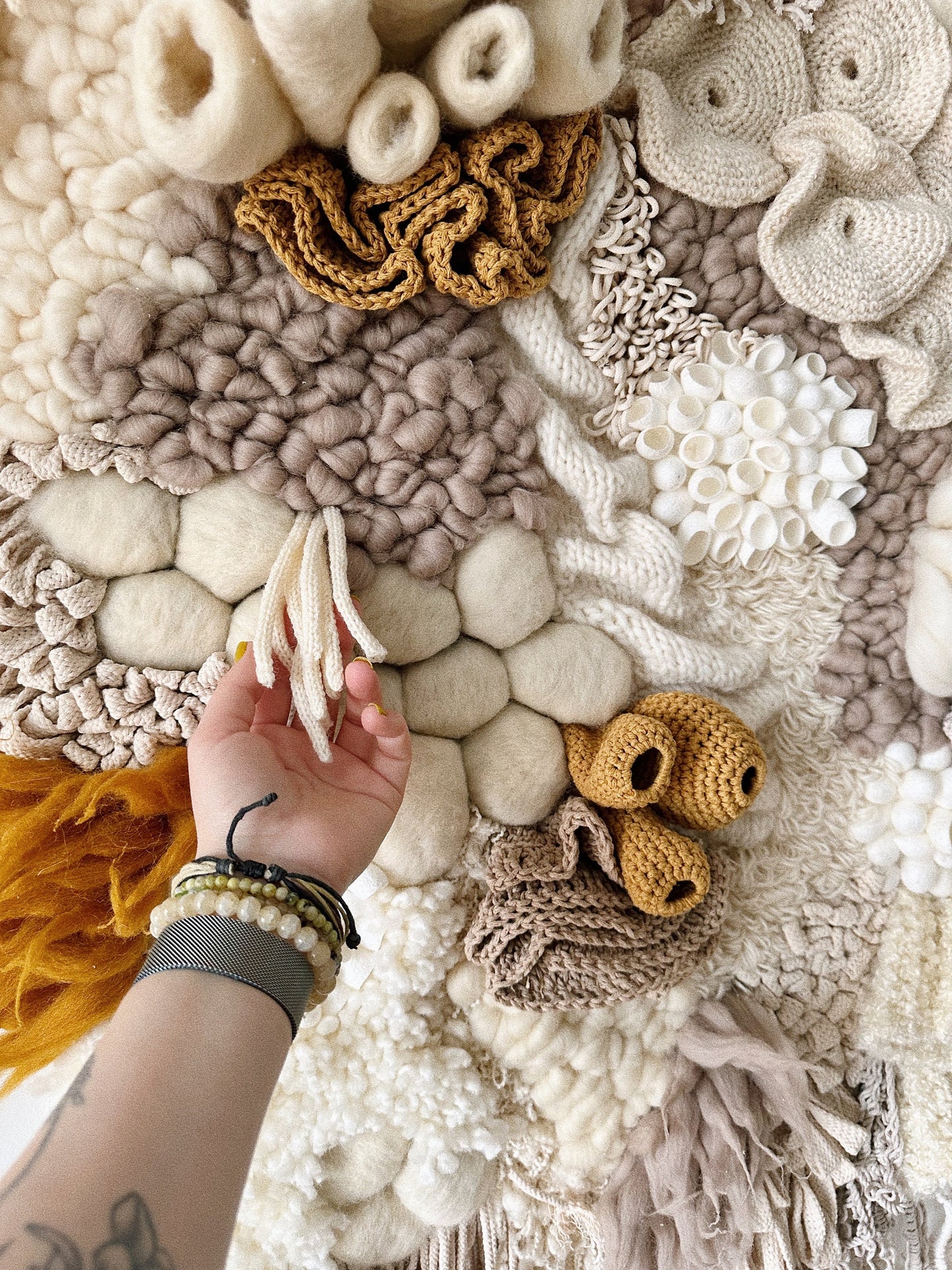 Coral Reeg Wall Hanging | Textile Art | Awesome Knots