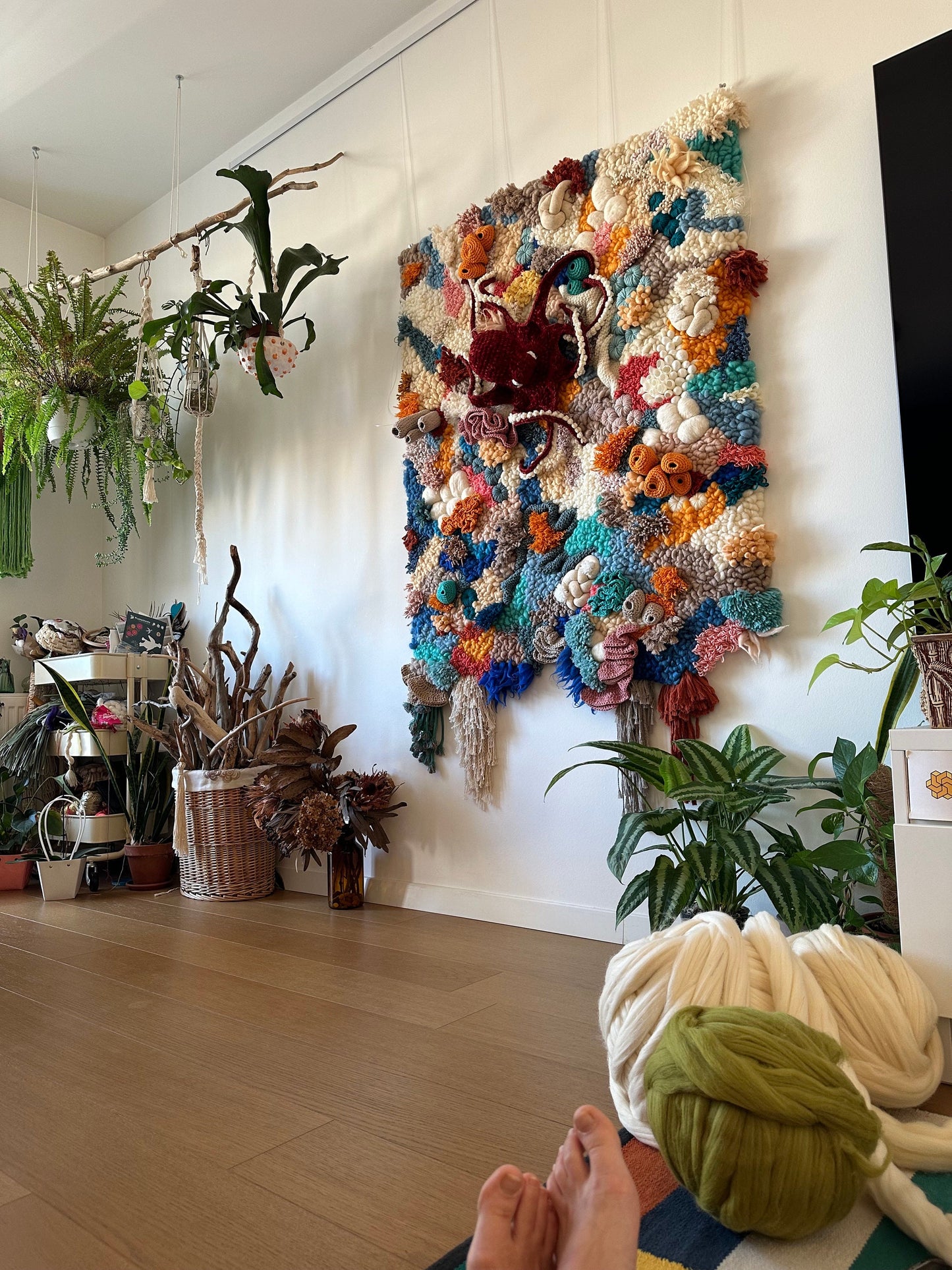 Custom Wall Hanging | Statement Fiber Art | Octopus Textile Decor