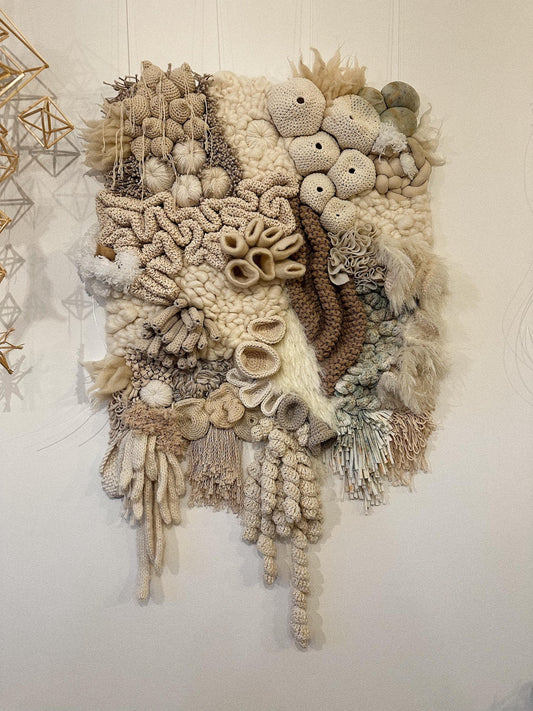 Macramé Wall Art – Coral Reef Inspired Fiber Tapestry
