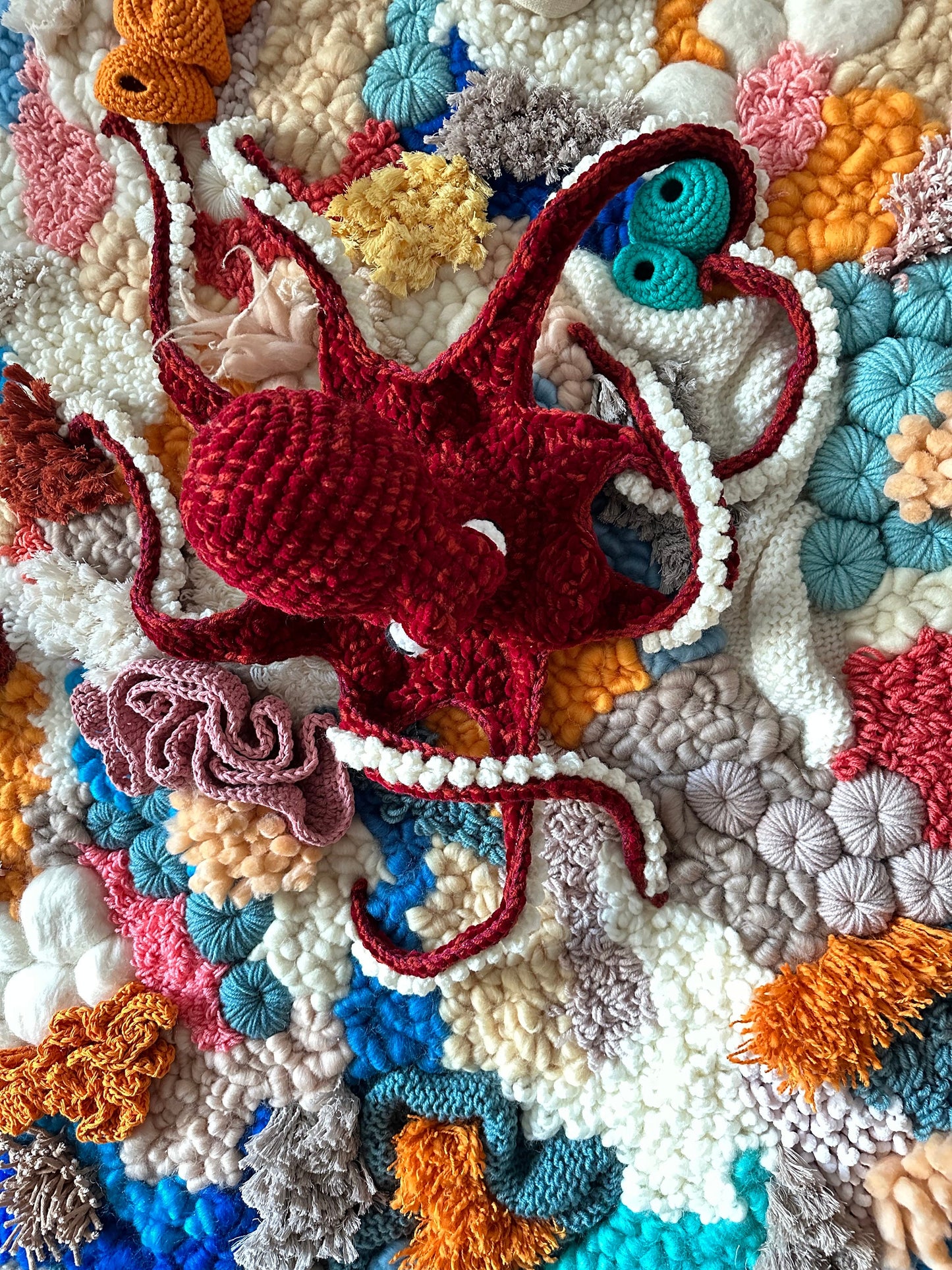 Custom Wall Hanging | Statement Fiber Art | Octopus Textile Decor